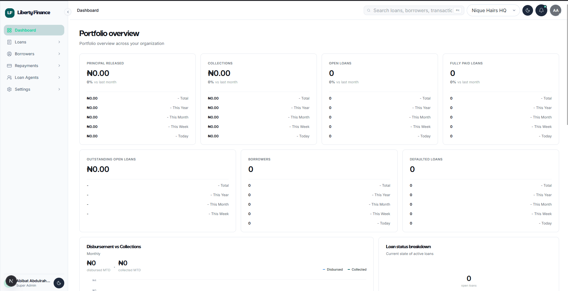 Lendbox360 Dashboard